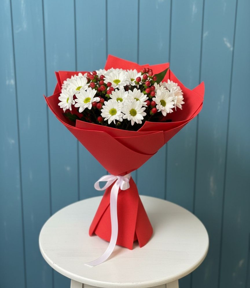 Букет цветов из: Хризантемы в Бурибай