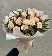 Букет Кремовые розы Латте в Бурибай