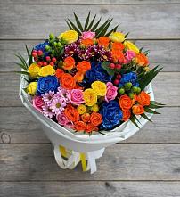 Букет цветов из:  Розы и Хризантемы в Бурибай