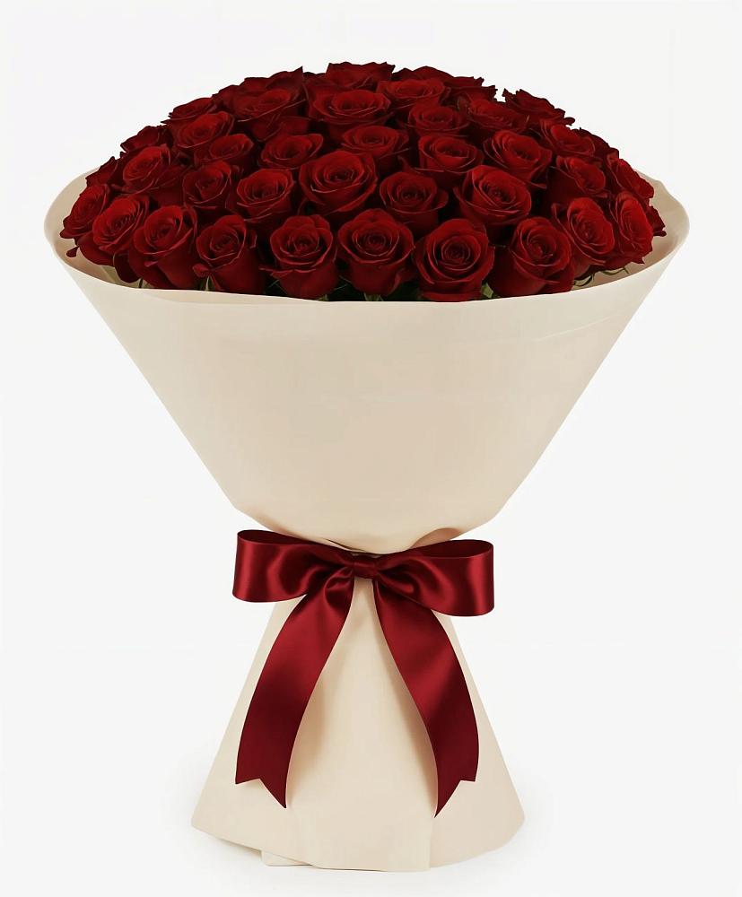 Букет 101 Бордовая роза Блэк Бакарра в Бурибай