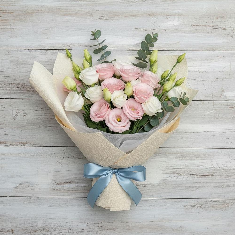 Букет цветов из: Лизиантусы в Бурибай